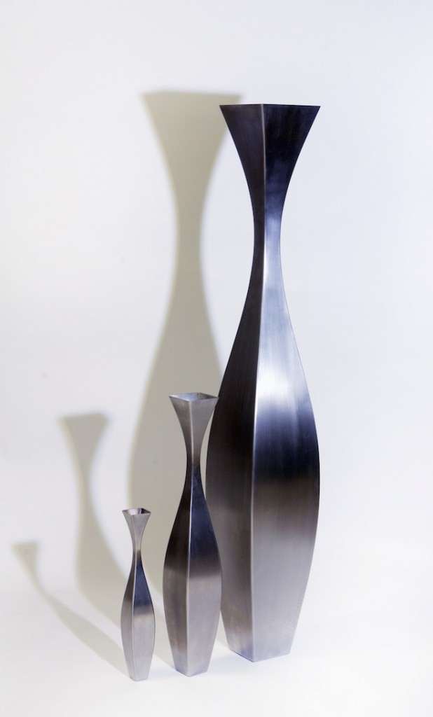 Vases inox de design 